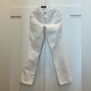 Vintage Dolce & Gabbana White 5 Pocket Low Rise Crop Denim Jeans